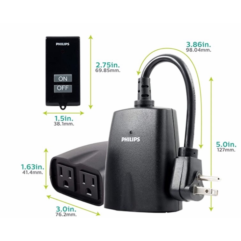 Philips Outdoor Lighting Control Plug-in Wireless Remote 80ft.Landscape Lighting - Picture 2 of 8